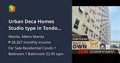 urban deca homes tondo zip code|Condos in Urban Deca Homes Manila .